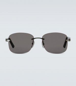 Солнцезащитные очки без оправы , черный Cartier