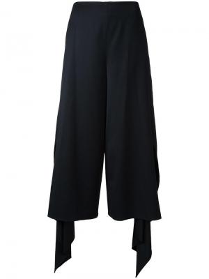 Укороченные широкие брюки Goen.J. Цвет: чёрный