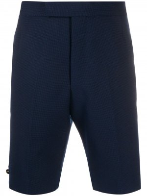 Фактурные шорты Thom Browne. Цвет: синий