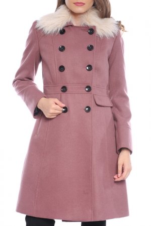 Пальто Emma Monti. Цвет: розовый