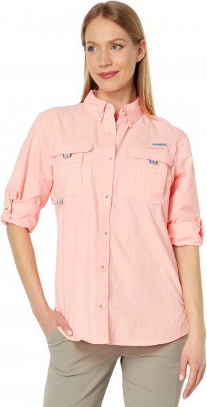 Рубашка Bahama L/S , цвет Tiki Pink Columbia
