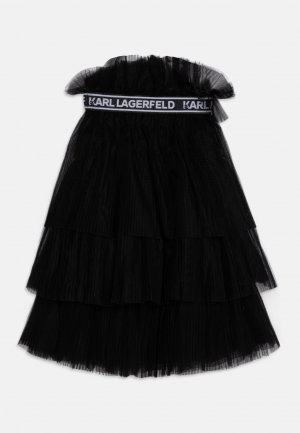 Юбка макси CEREMONIE SKIRT , цвет black Karl Lagerfeld