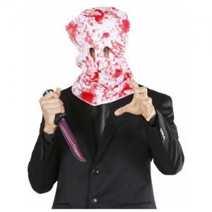 Карнавальная маска Riota на Хэллоуин, Капюшон кровавый WIDMANN