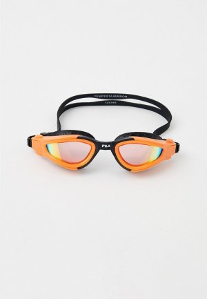 Очки для плавания Fila. Цвет: оранжевый