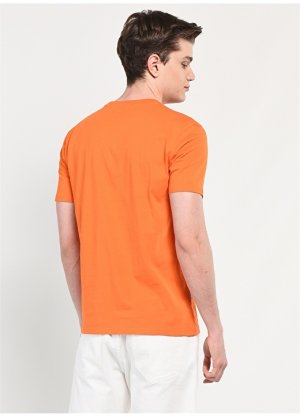 Оранжевая мужская футболка с круглым вырезом Ucla
