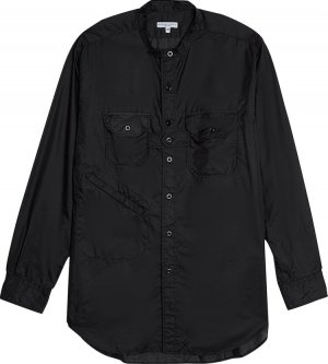 Рубашка Nylon Micro Ripstop Banded Collar Shirt 'Black', черный Engineered Garments