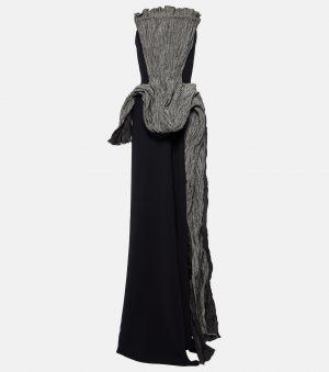Платье ozone без бретелек со сборками , черный Maticevski