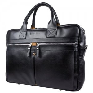 Деловая сумка для ноутбука с одним отделением 1033-01 Carlo Gattini. Цвет: черный