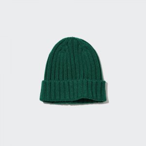 Детская вязаная шапка HEATTECH , зеленый Uniqlo