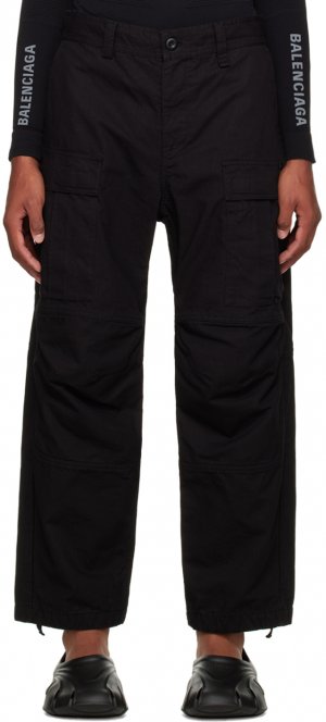 Черные брюки карго со вставками Balenciaga
