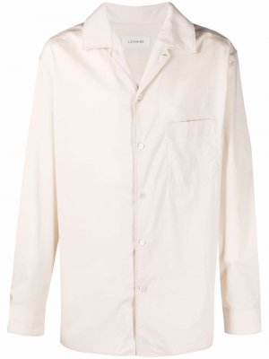 Button-up long-sleeved shirt Lemaire. Цвет: бежевый