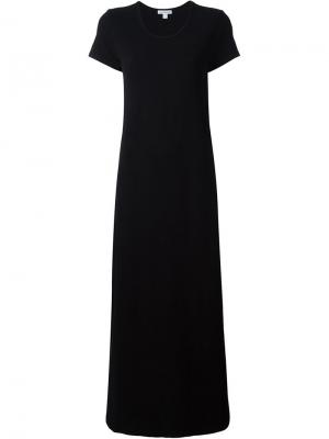 Длинное платье-футболка James Perse. Цвет: чёрный