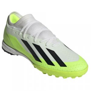 Бутсы , размер 10 UK, белый, черный adidas. Цвет: черный/белый/зеленый