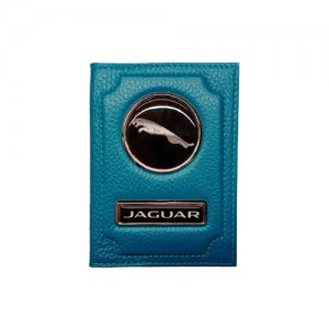Обложка для автодокументов jaguar (ягуар) кожаная флотер