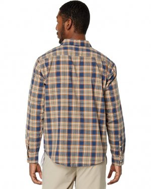 Рубашка Dockers Supreme Flex Modern Fit Long Sleeve Shirt, цвет Ocean Blue/Plaid