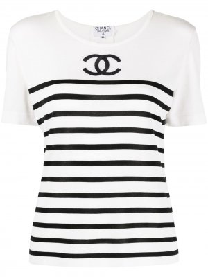 Стеганая юбка 1990-х годов Chanel Pre-Owned. Цвет: белый