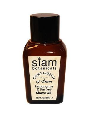Siam botanicals GOS0002-24 Масло для бритья Джентльмен Сиама с лемонграссом и чайным деревом 24 г Botanikls. Цвет: белый