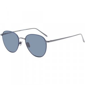 Солнцезащитные очки , синий, бесцветный Linda Farrow. Цвет: бесцветный/прозрачный