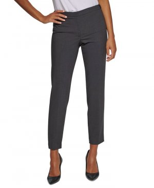 Женские брюки хайлайн длиной до щиколотки, стандартного размера и ампер; Маленькая , серый Calvin Klein