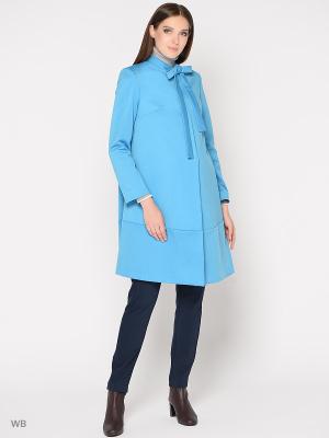 Пальто Trendy Tummy. Цвет: голубой