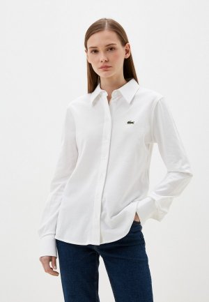Рубашка Lacoste Regular Fit. Цвет: белый