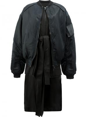 Двухслойная куртка-бомбер Juun.J. Цвет: чёрный