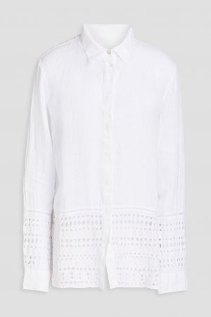 Льняная рубашка Broderie Anglaise 120% LINO, белый Lino