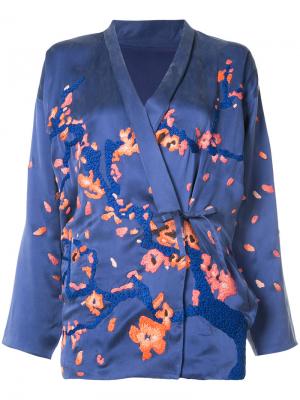 Кимоно Blossom Maharishi. Цвет: синий