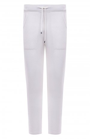 Шерстяные брюки Giampaolo. Цвет: белый