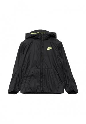 Куртка утепленная Nike B NSW JKT FLEECE LINED. Цвет: серый