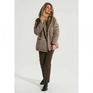 Куртка DIMMA fashion studio Джойс, размер 48, коричневый D'IMMA. Цвет: коричневый