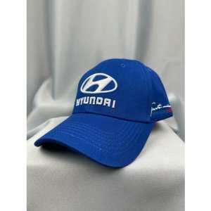 Бейсболка бини Хендай кепка мужская женская, размер 55-58, синий HYUNDAI. Цвет: синий