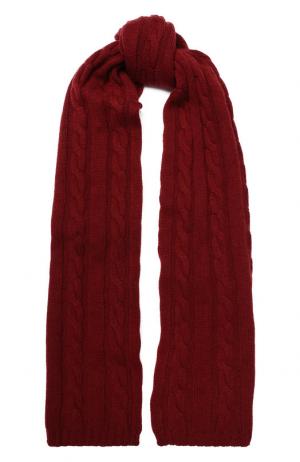 Кашемировый шарф фактурной вязки Kashja` Cashmere. Цвет: бордовый