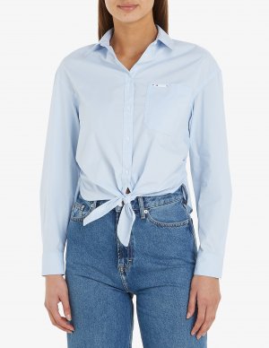Рубашка из смесового хлопка , светло-синий Tommy Jeans