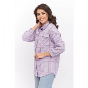 Пиджак , размер 54, лиловый Текстильная Мануфактура. Цвет: лиловый/фиолетовый