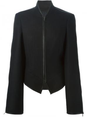 Приталенная куртка на молнии Gareth Pugh. Цвет: чёрный