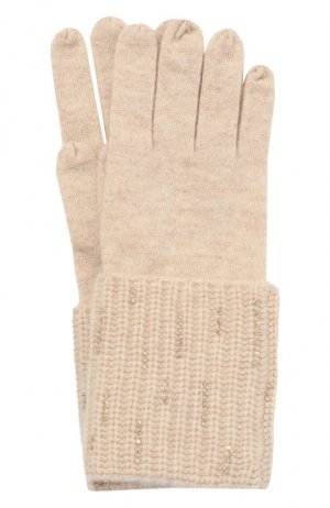 Кашемировые перчатки William Sharp. Цвет: кремовый
