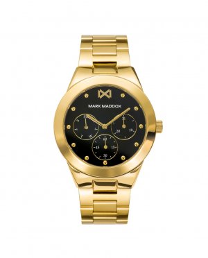 Многофункциональные женские часы Alfama из золотой стали с браслетом , Mark Maddox