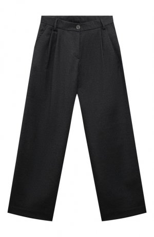 Шерстяные брюки Dal Lago. Цвет: серый