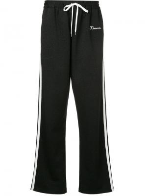 Классические спортивные брюки с полосками по бокам G.V.G.V.. Цвет: чёрный