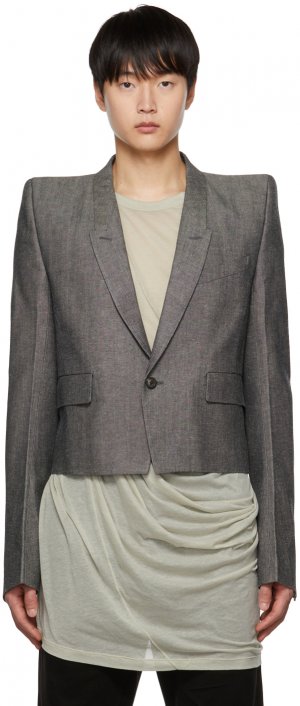 Серый пиджак Neue Alice Rick Owens