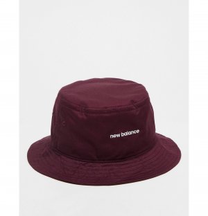 Бордовая шляпа-ведро legends New Balance