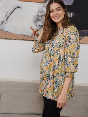 Блузка для беременных Meredith с цветочным принтом, разноцветная Isabella Oliver