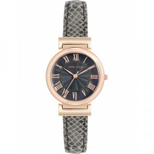 Наручные часы Leather 2246RGSN, розовый, серый ANNE KLEIN. Цвет: розовый/серый