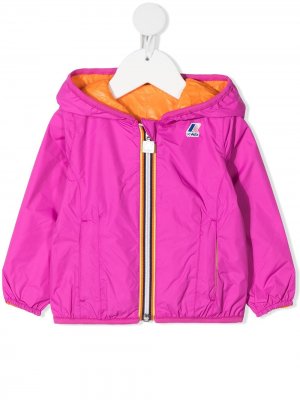 Двусторонняя непромокаемая куртка Lily K Way Kids. Цвет: розовый
