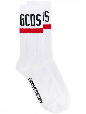 Носки с логотипом Gcds. Цвет: белый