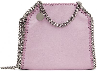 Пурпурная большая сумка Tiny Falabella Stella McCartney