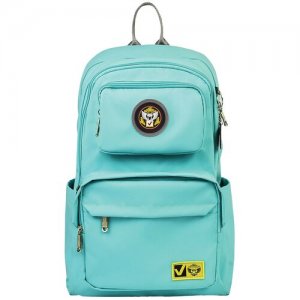 Рюкзак бочонок , фактура гладкая, зеленый, голубой BRAUBERG. Цвет: зеленый