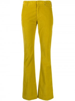 Прямые брюки средней посадки Dondup. Цвет: зеленый