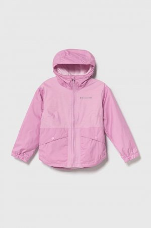 Флисовая детская куртка Rainy Trails, розовый Columbia